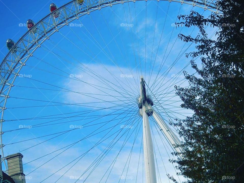 A differs angle usually seen in photos of the London Eye 