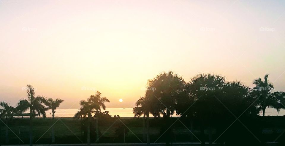 South Florida sunrise on the beach