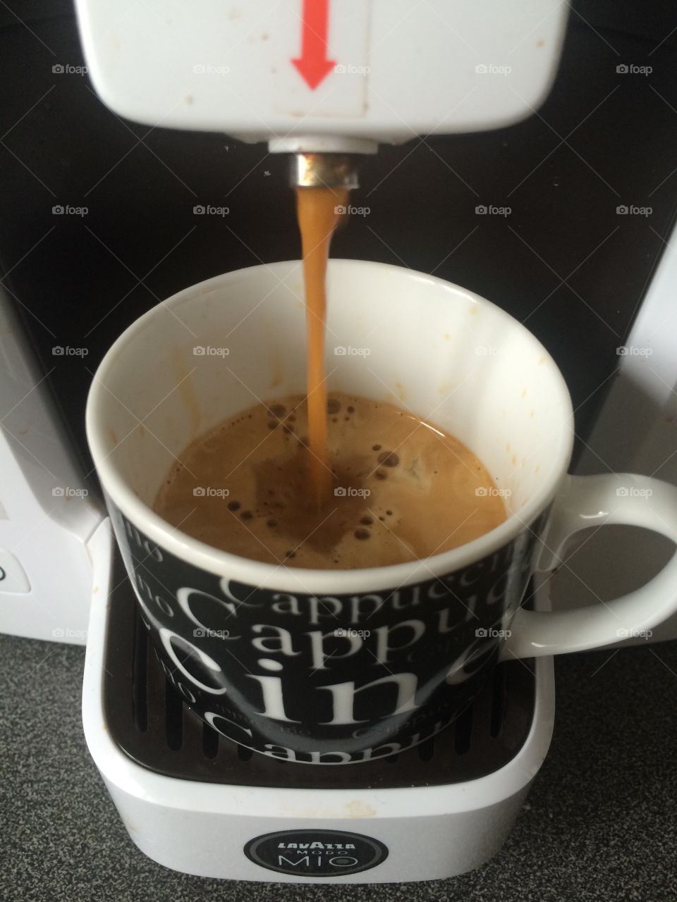 Making espresso coffee