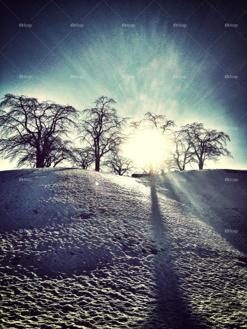 snow winter sky light by piaktw