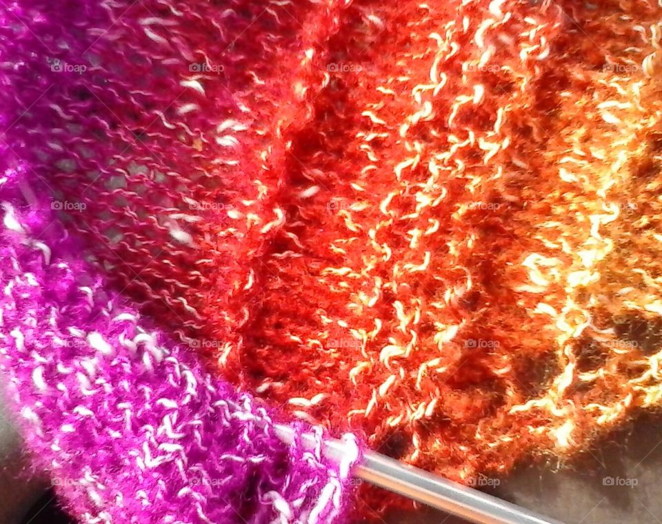 Colorful knitting
