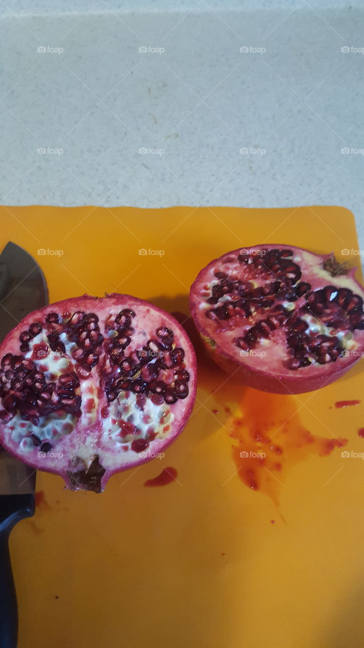 juicy pomegranate