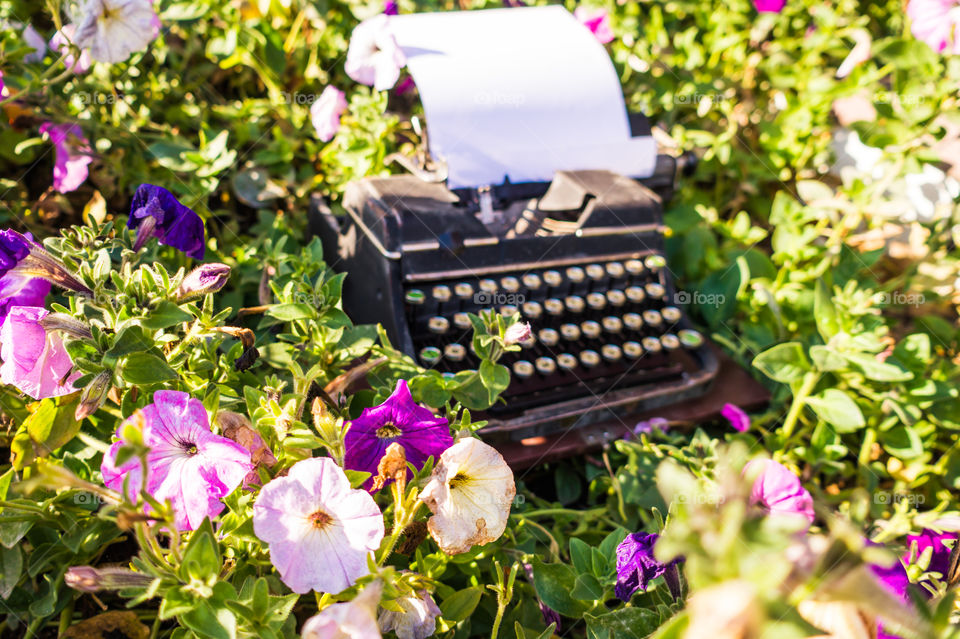 Old typewriter for writers