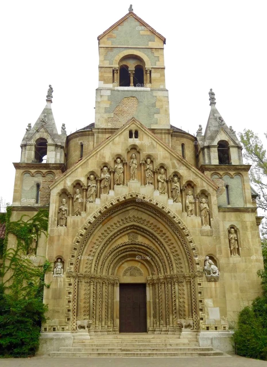 Church entrance Budapest