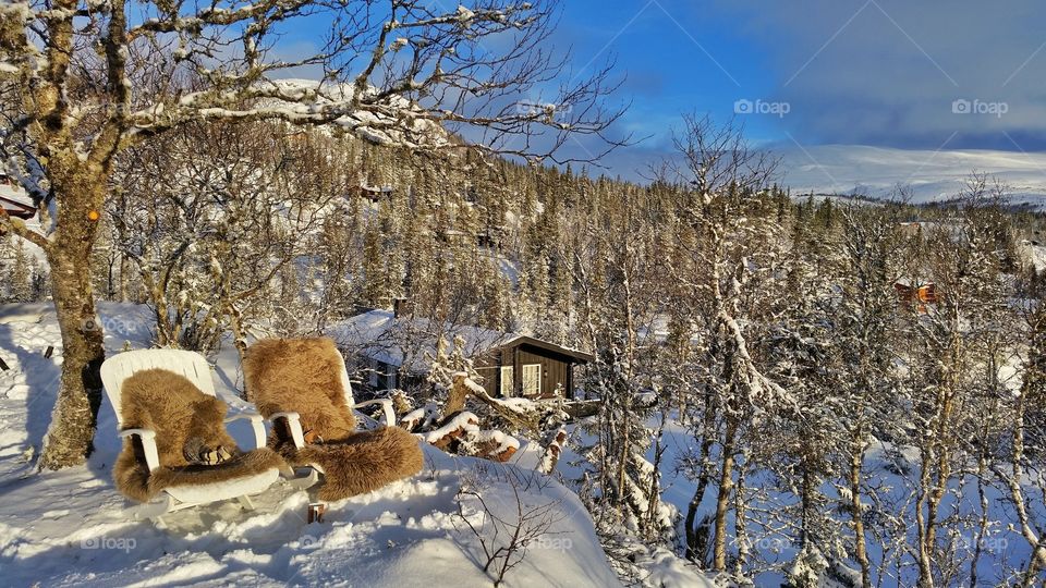 From my cottage in Tempelseter, Norway