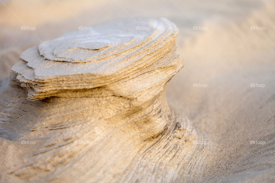 Desert sand rock formation