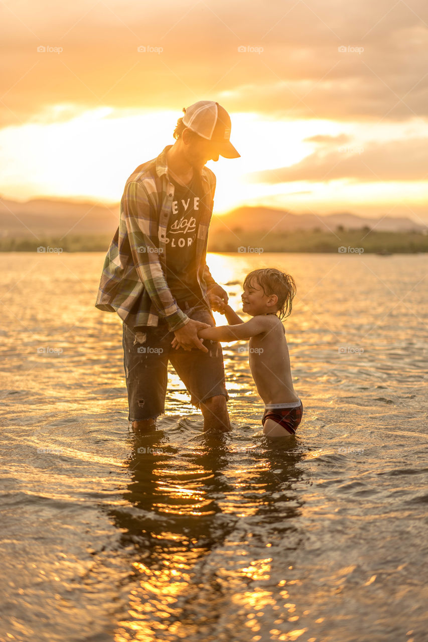 Father and sun 