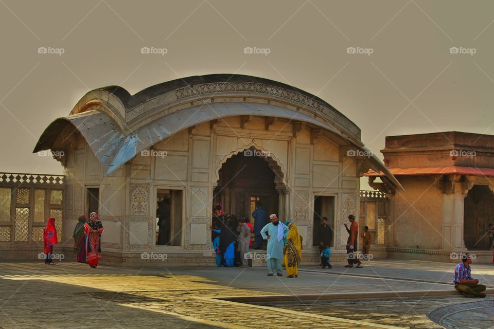 Shahi Qila Lahore Fort. Interior of Shahi Qila Lahore
