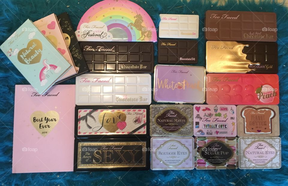 Makeup palettes are totally an addiction! Too Faced is the best