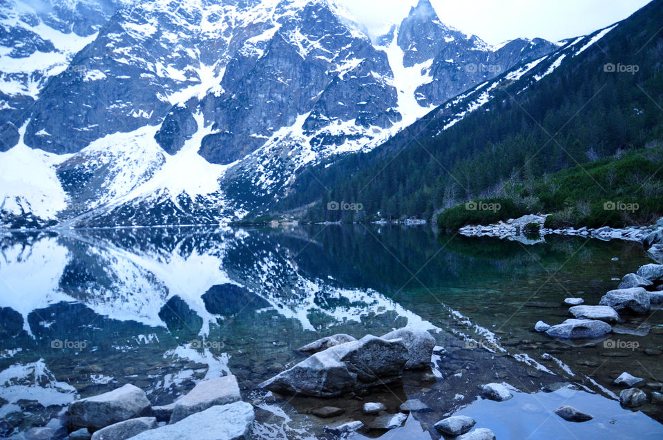 View of snowy mountain