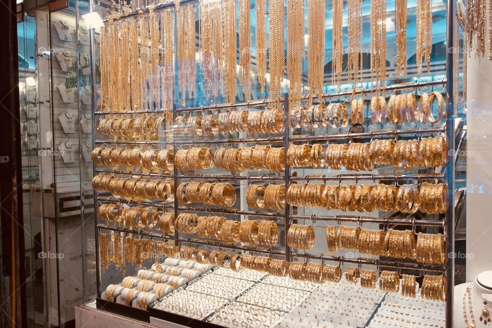 Gold bazaar in Dubai 