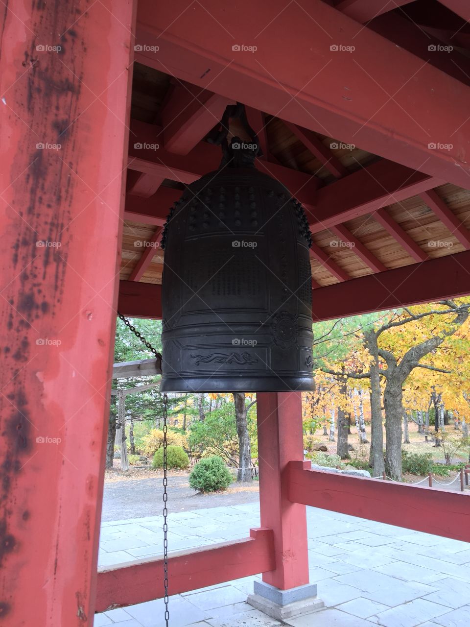 Bell in Enger Tower park that was given to Duluth MN from their Japanese sister city