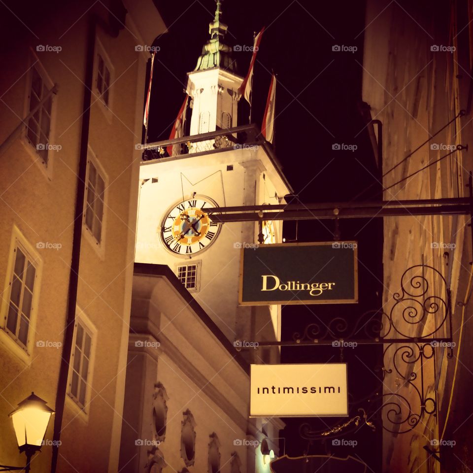 Nighttime in Salzburg 