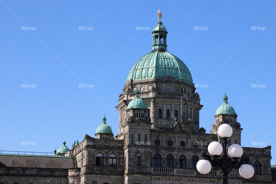 The roof of an old building 