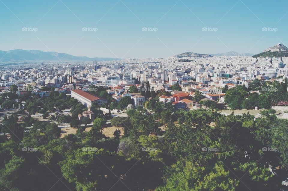View of Athens from the Parthenon