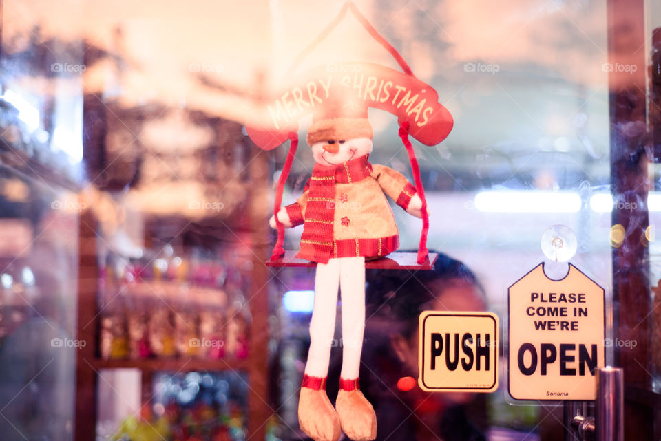 Christmas door decor