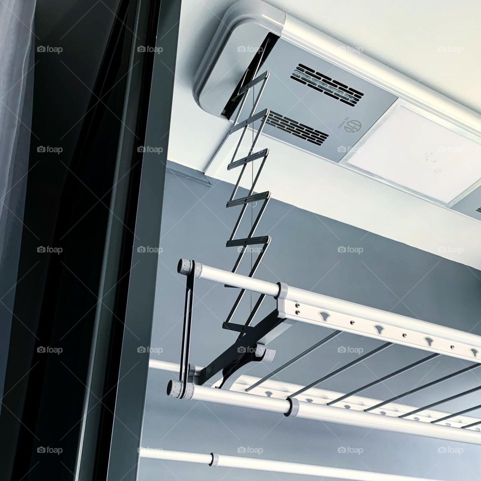 Automated laundry rack advertisement for home and living 