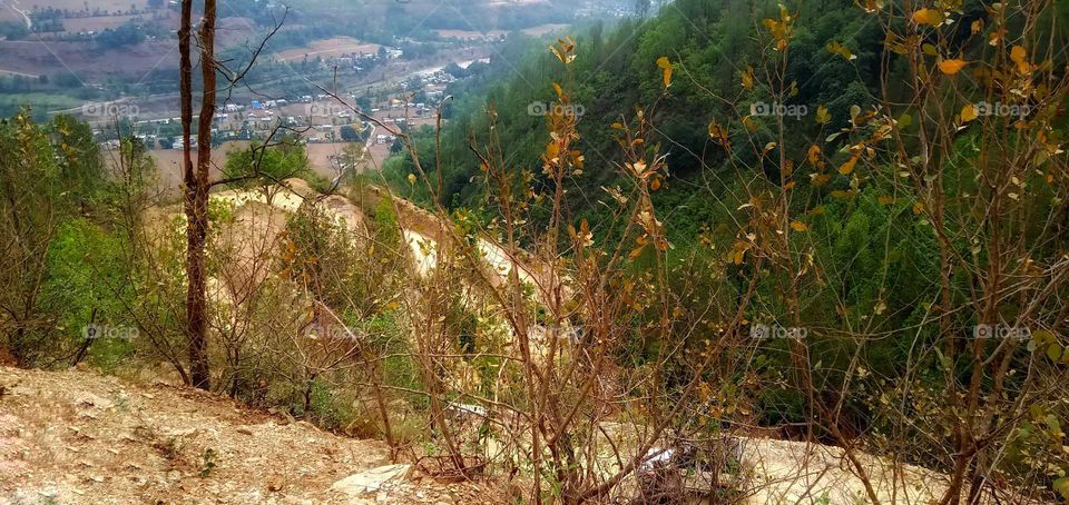 Beautiful hill station scence nice looking image