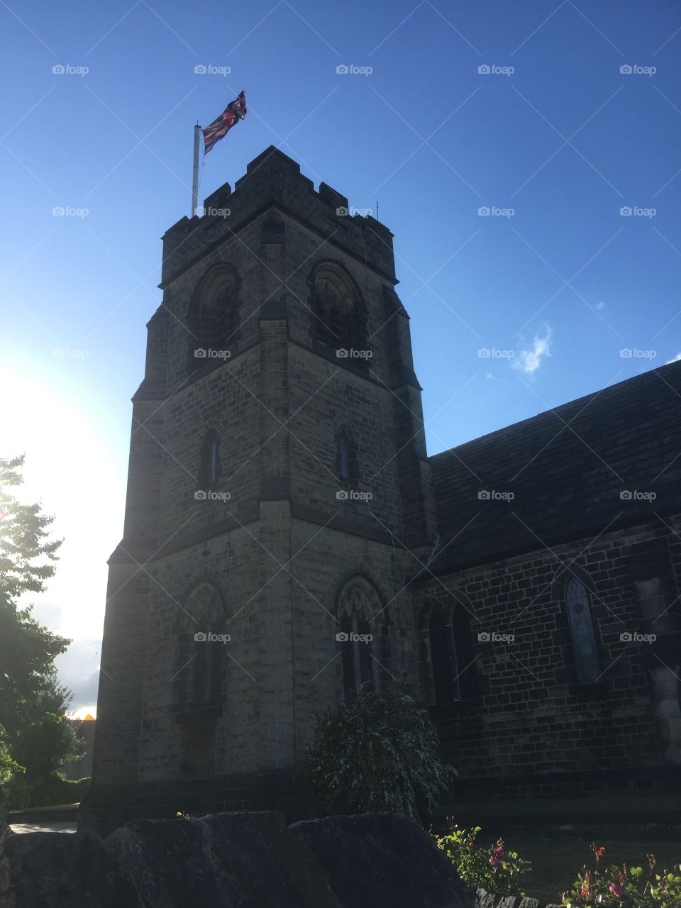 Union Jack on an English Church