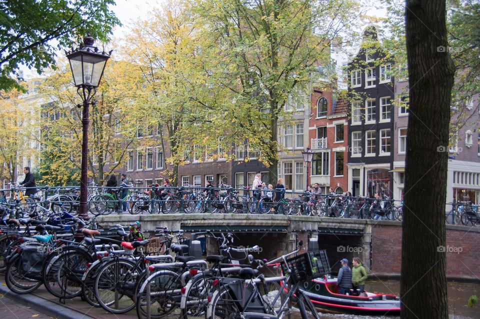 Amsterdam Crowded with Bicycles