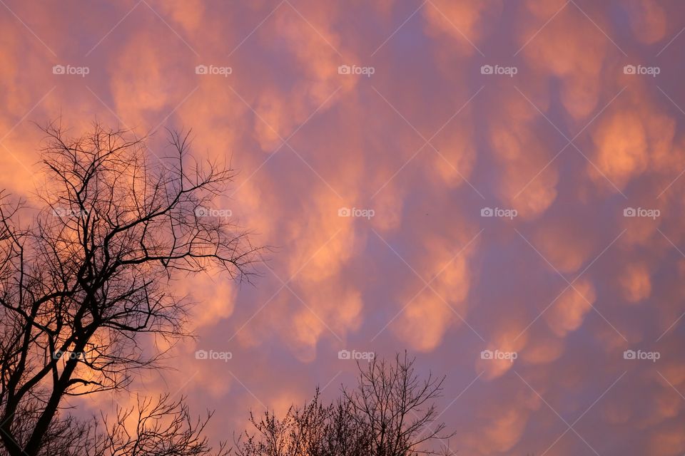 Low angle view of dramatic sky