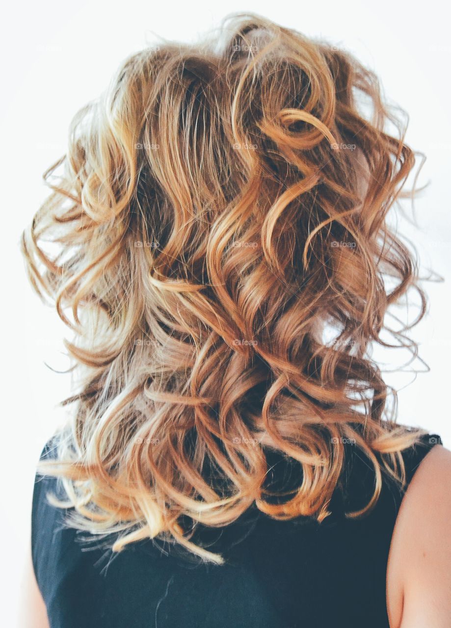 Curly hairstyle