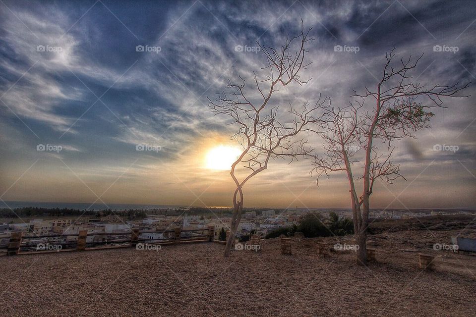 Sunset in Oman 