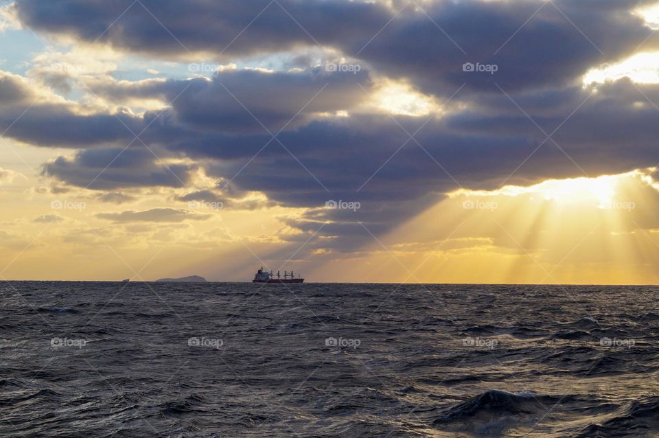 beautiful clouds and rays