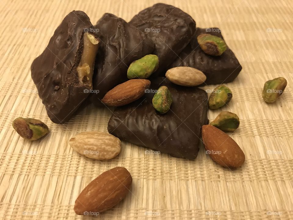 Chocolate and nuts