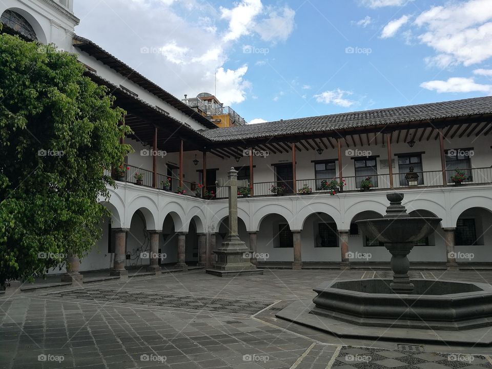 Courtyard in Quito, Ecuador