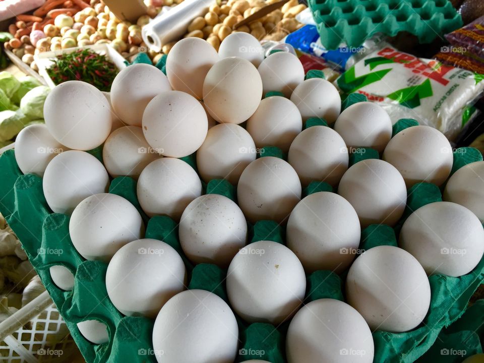 Eggs in the market