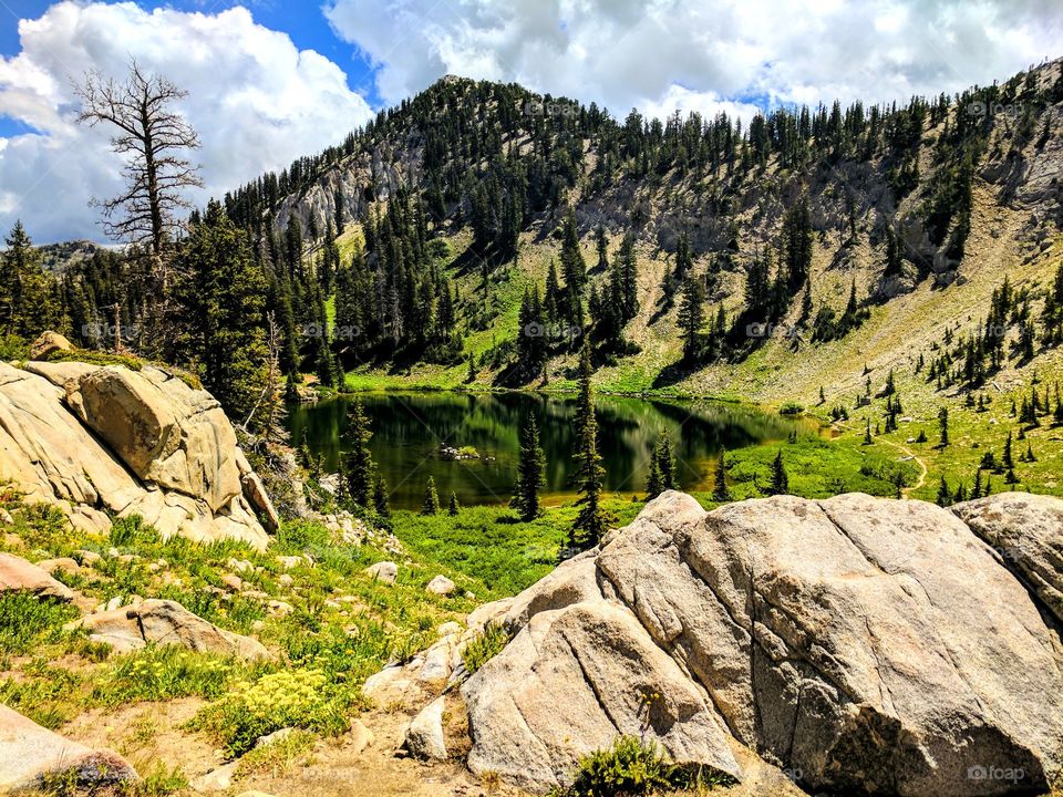 Lake in Utah mountains