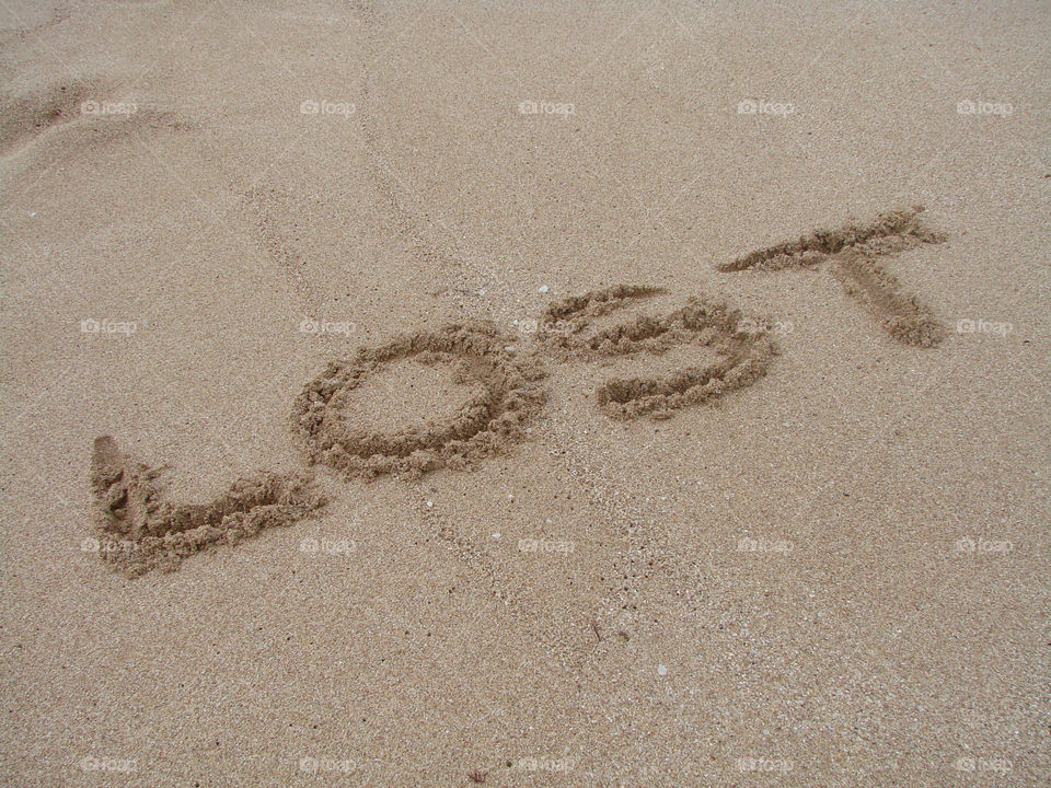beach sand lost message by exworld