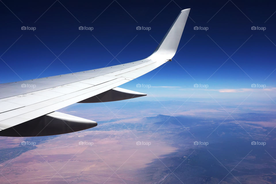 Highway in western USA. Image of a highway winding through New Mexico