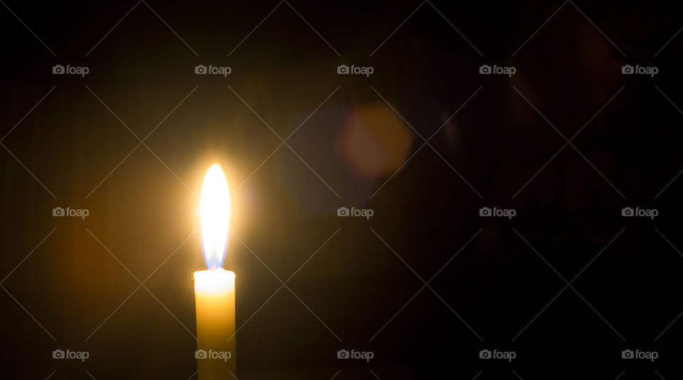 Close-up of candle