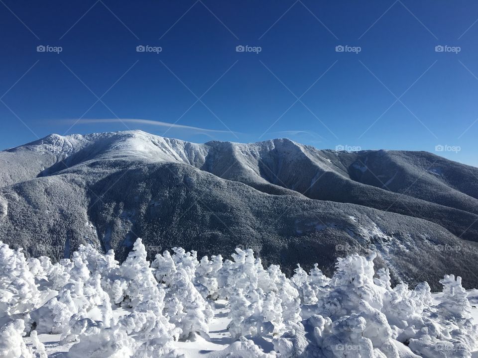 Franconia Ridge as seen from Cannon Mountain