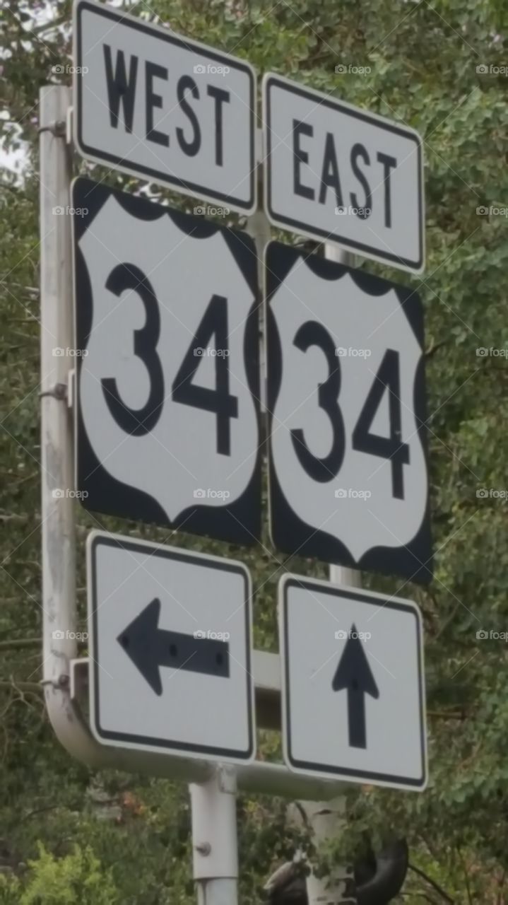 34 Colorado Highway road sign