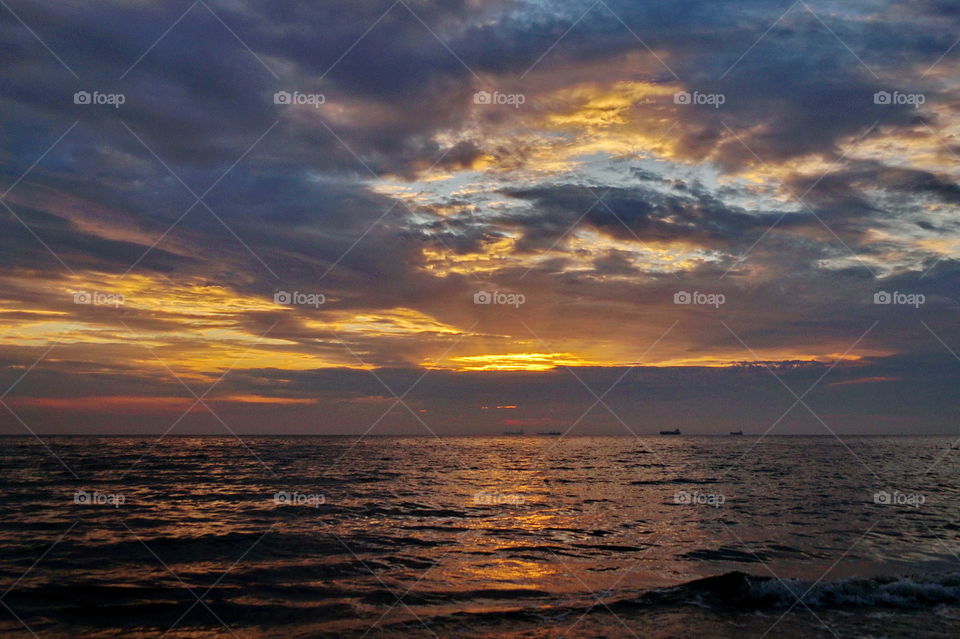 Sunrise over the sea