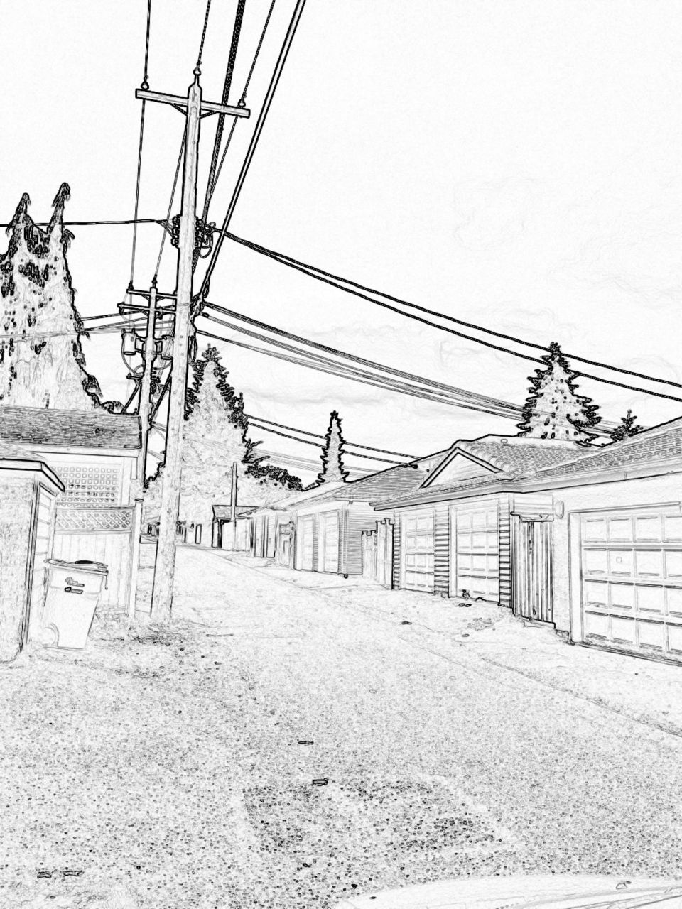 Lane way - digital sketch 