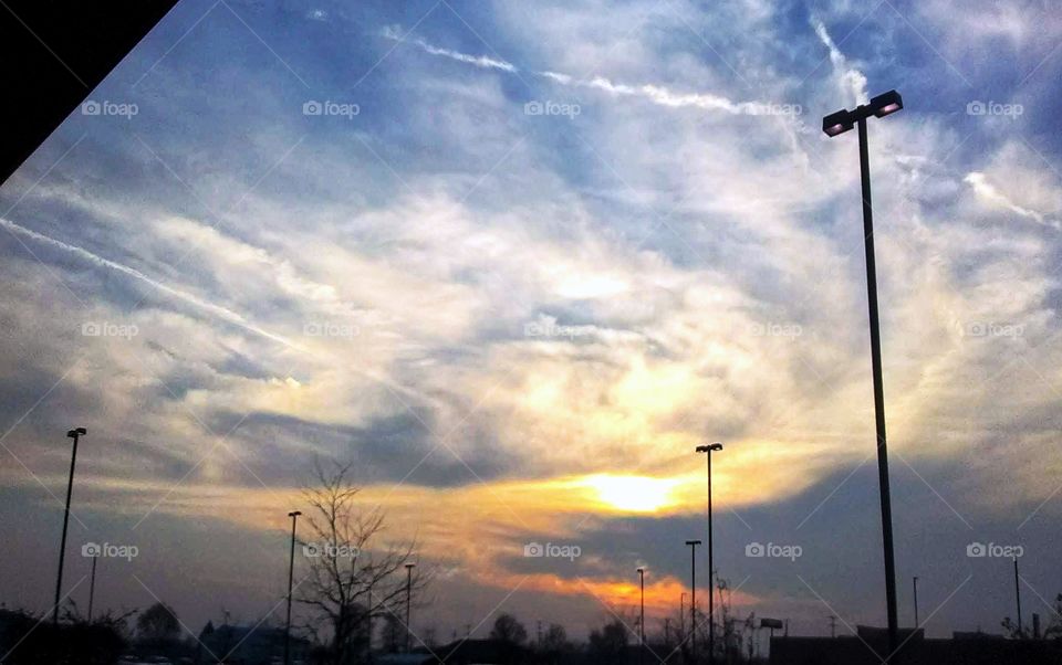 Electricity, Sky, Sunset, Energy, Light