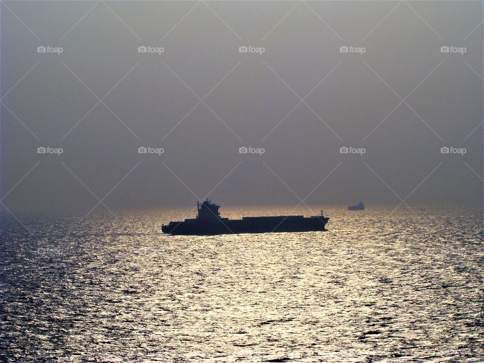 Sunset over the ocean