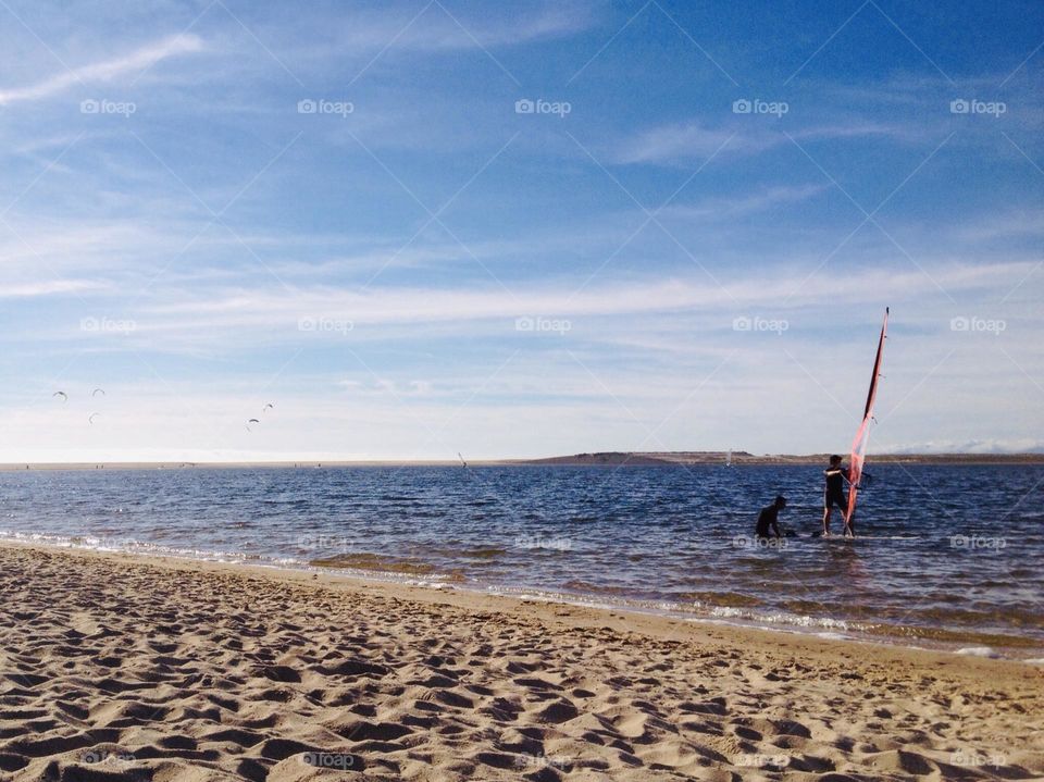 Windsurf, Beach, Nature, watersports 