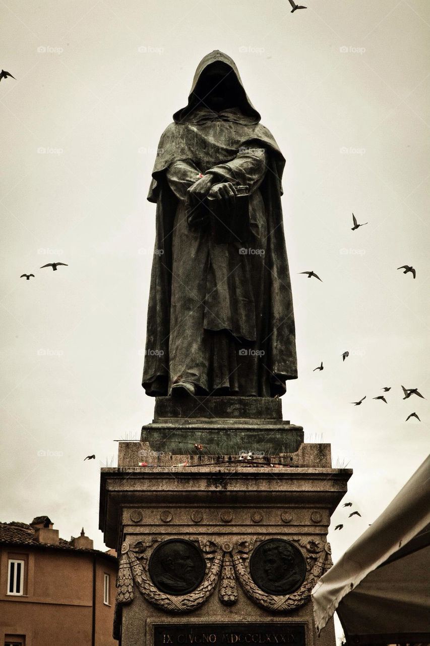rome dark birds statue by Sheldonsteere