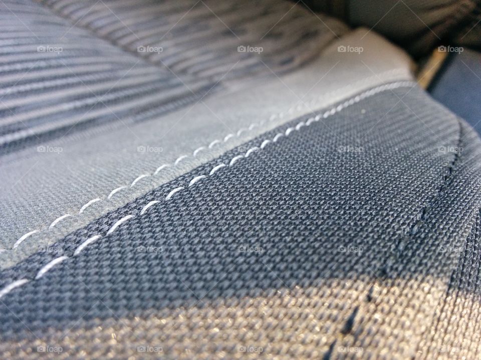 top stitched seat