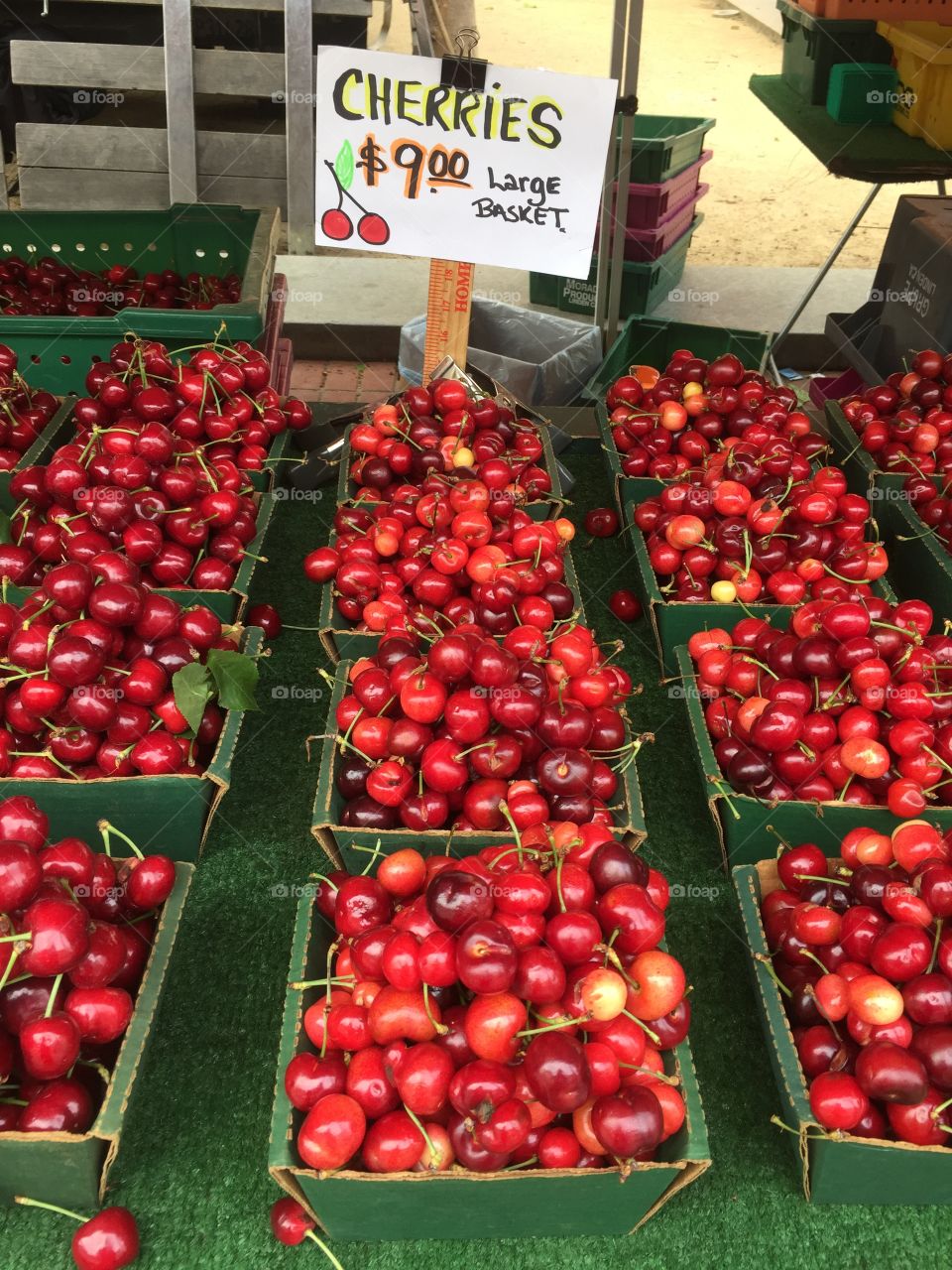 Cherry. Farm market 