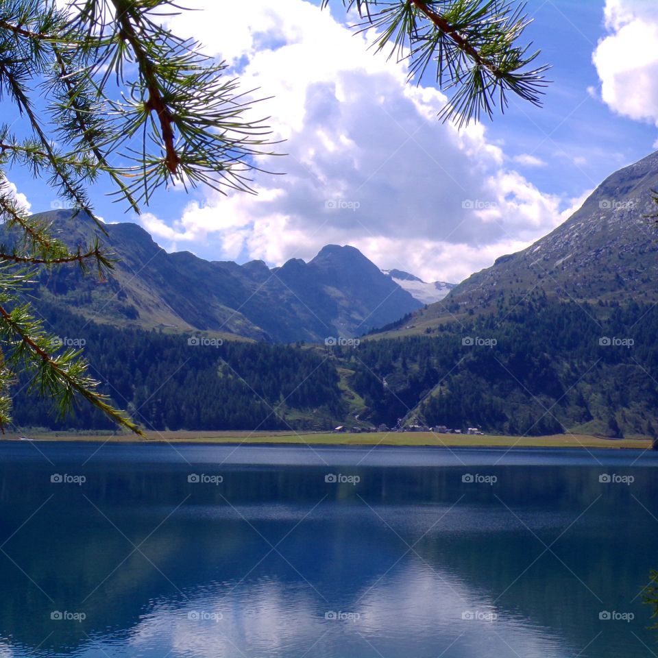 Lost Lake in Switzerland. 
Natural light, no filter.