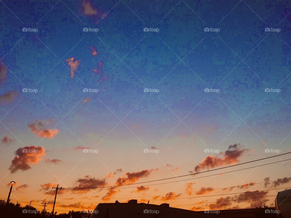 Good Morning. Waiting so long on the morning glow but finally breaking Silence. The Sun is crossing the Horizon Deep in the Gulf of Mexico. Should be peaking through clouds. 