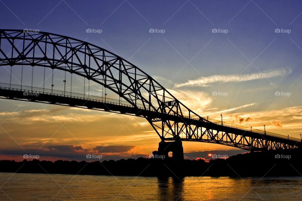 Bourne Bridge Sunset
