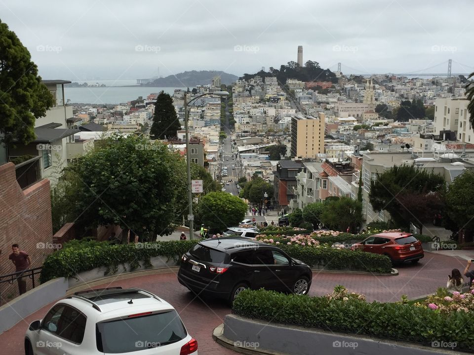 Cityscape from lombard street