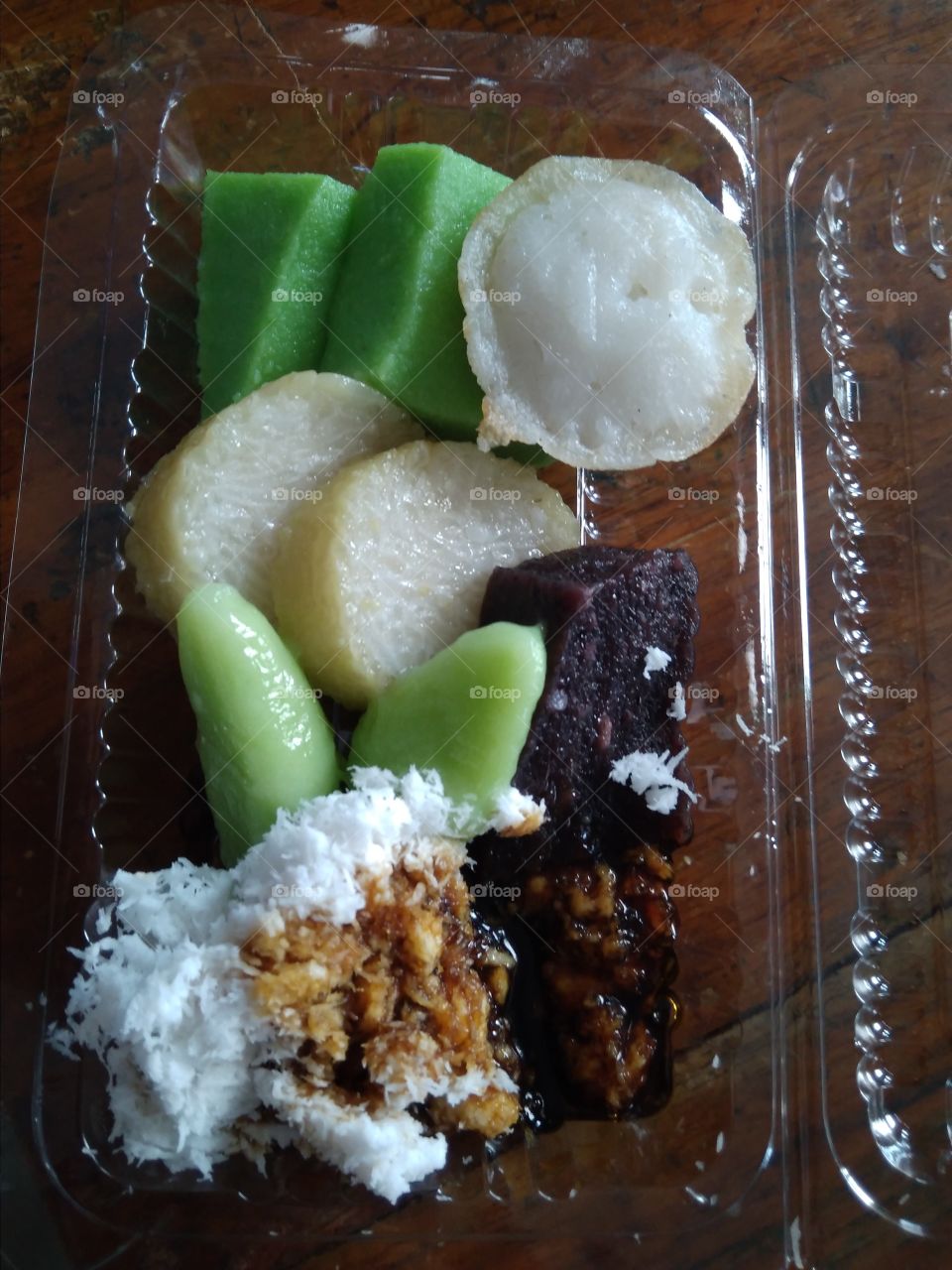 Klaudan, lupis, serabi, sweet from Lombok Nusa Tenggara Barat